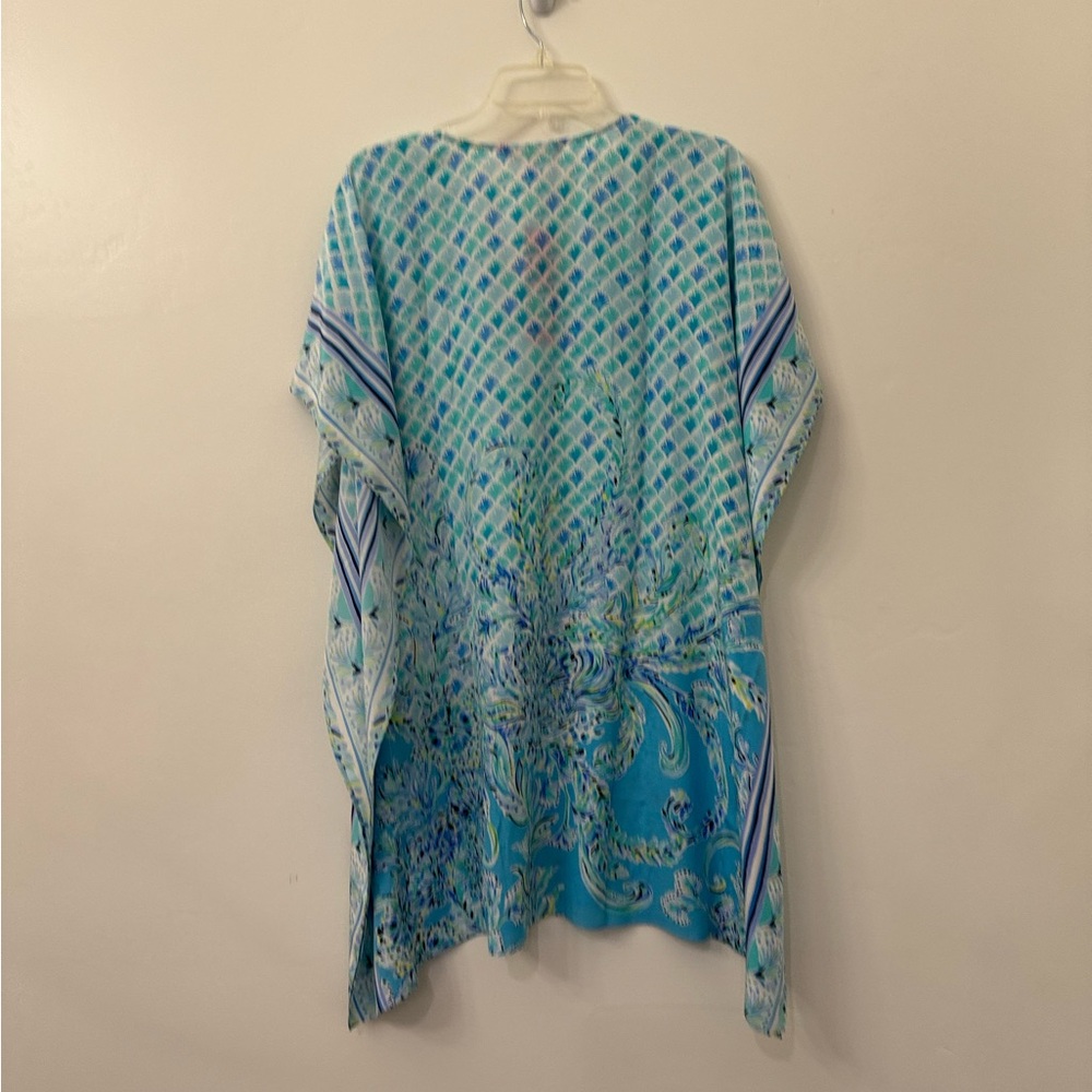 Lilly Pulitzer Lindamarie Silk Caftan XXSX (fits0-4) please read - Picture 2 of 12